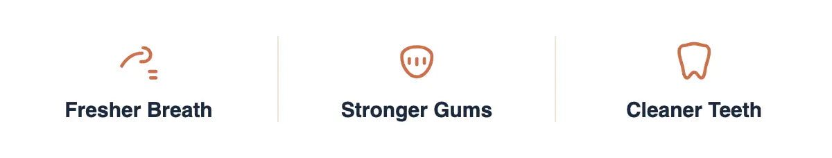 Fresher breath, stronger gums, cleaner teeth